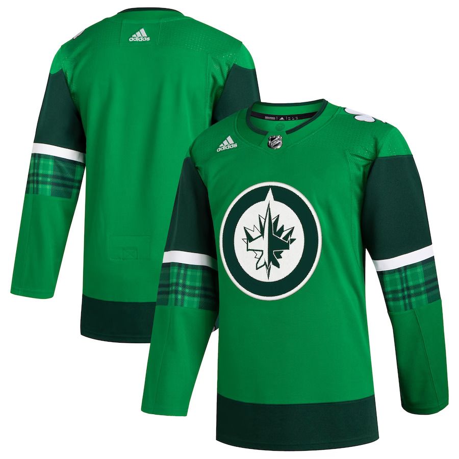 Men Winnipeg Jets adidas Kelly Green 2023 St. Patricks Day Primegreen Authentic NHL Jersey